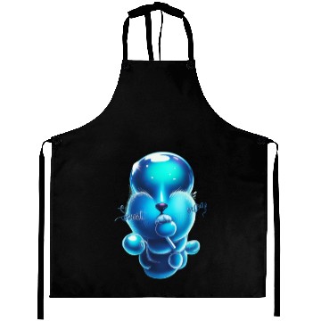 Discover Whimsical Blue Bear with Lollipop Aprons