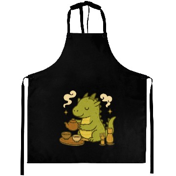 Discover Whimsical Dragon Tea Time Design Aprons