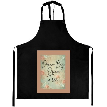 Discover Inspirational Floral Dream Message Aprons