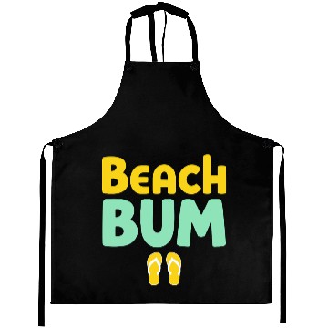 Discover Beach B Typography with Flip Flops Aprons