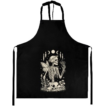 Discover Gothic Skeleton Fairy With Moon Phases Aprons