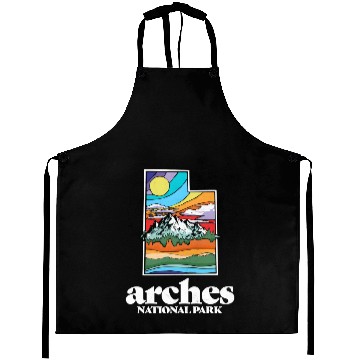Discover Arches National Park Utah Vintage Nature Outdoor Aprons