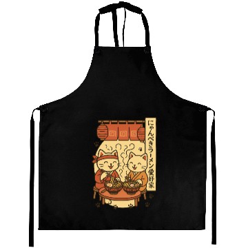 Discover Kawaii Ramen Cats Aprons