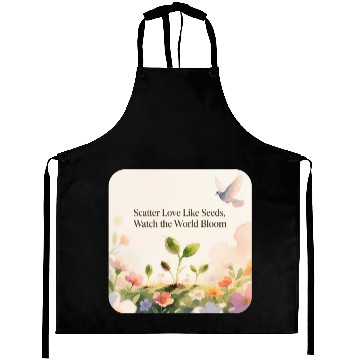 Discover Blooming Seeds Inspirational Design Aprons