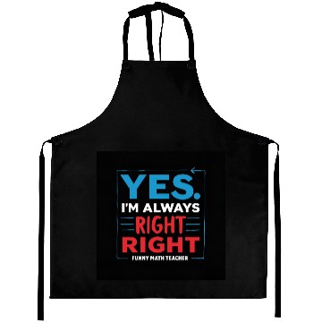 Discover Humorous Math Teacher Illustration   Aprons