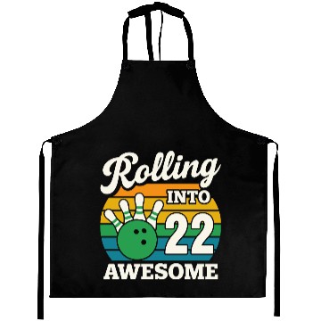 Discover Rolling Into 21 Bowling Celebration Aprons