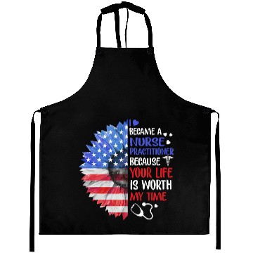 Discover Patriotic Nurse Practitioner Illustration Aprons