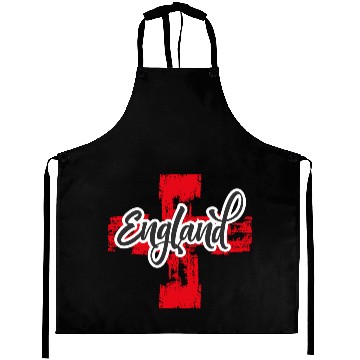 Discover England Flag with Bold Typography Aprons