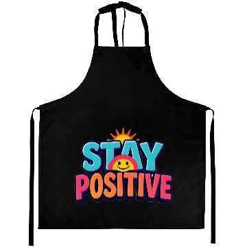 Discover Vibrant Stay Positive Sun Design Aprons