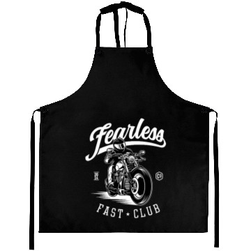 Discover Fearless Motorcycle Club Logo Design Aprons
