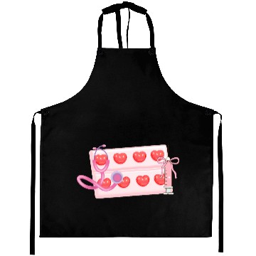 Discover Heart Rate and Medical Chart Design Aprons