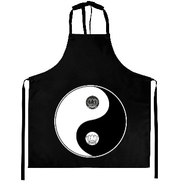 Discover Yin-Yang Tao Lotus Symbol Design Aprons