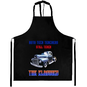 Discover Retro Vintage Car Design with Teaching Theme Aprons