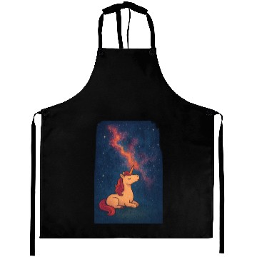 Discover Celestial Unicorn Dreamscape Aprons