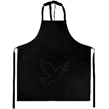 Discover Elegant Doves with Olive Branch Design Aprons