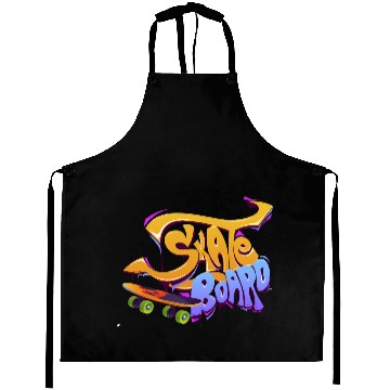 Discover Skateboard Graffiti Art Design Aprons