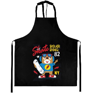 Discover Skateboarding Bear NY Skate Aprons