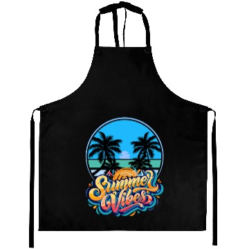 Discover Blue and Yellow Graffiti best summer Aprons