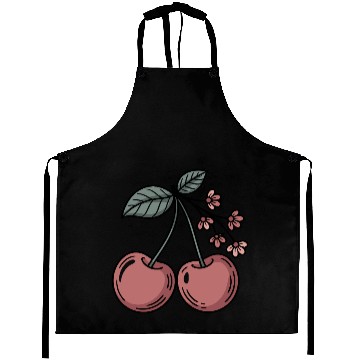 Discover Cherry Boho Blossoms and Berries Delight for Aprons