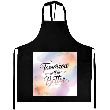 Discover Inspirational Future Hope Hand Lettered Design Aprons