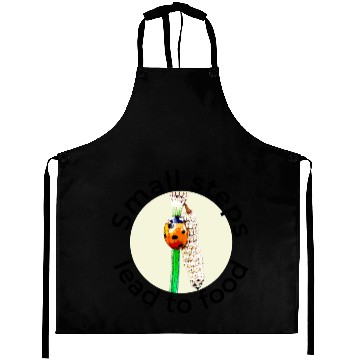 Discover Small Steps Lead to Food – Ladybug Art Aprons