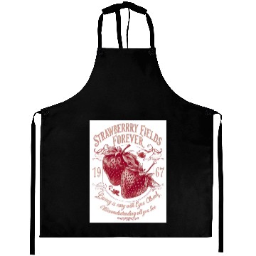 Discover Strawberry Fields Forever Vintage Design Aprons