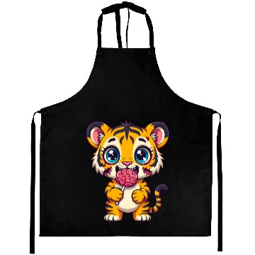 Discover Cute Zombie Tiger Cub Aprons