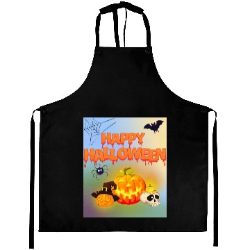 Discover Happy Halloween Pumpkin Lantern Aprons