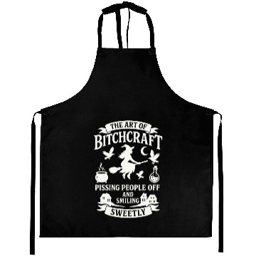 Discover Witchcraft Humor Spell Aprons