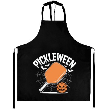 Discover Pickleween Pickleball Player Halloween Aprons