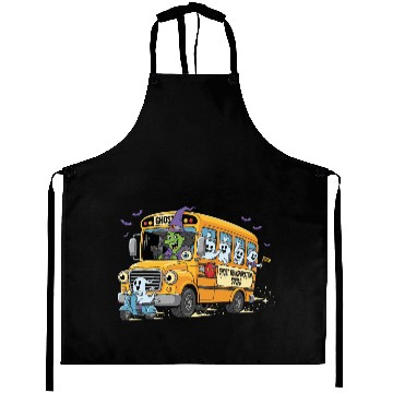 Discover Witch and Ghost Squad on Haunted Bus Aprons