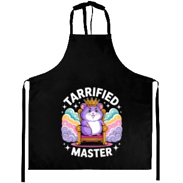 Discover Regal Hamster Crown Illustration Aprons