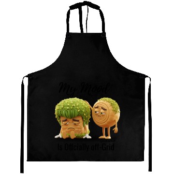 Discover Sad Forest Creatures Cartoon Design Aprons