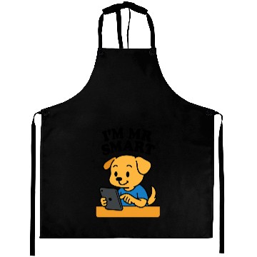 Discover Digital Puppy Exploring on Tablet Aprons