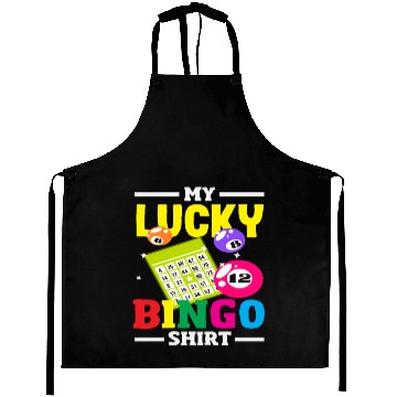 Discover Lucky Bingo Skein Print Design Aprons