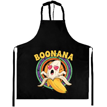 Discover Banana Boonana Cartoon Design Aprons