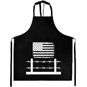 Discover Barbed wire America Aprons