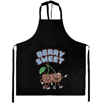 Discover Whimsical Cherry Characters Design Aprons
