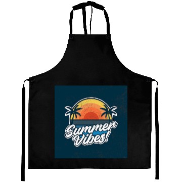 Discover Sunset Beach Summer Vibes Design Aprons