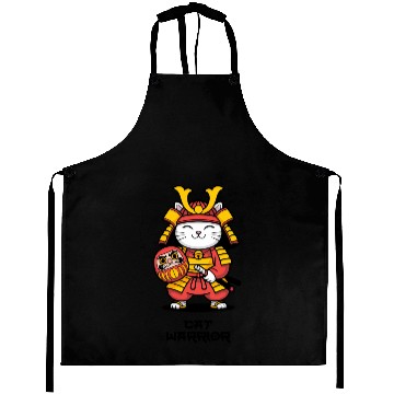 Discover Kawaii Samurai Cat with Daruma Doll – Japanese  Aprons