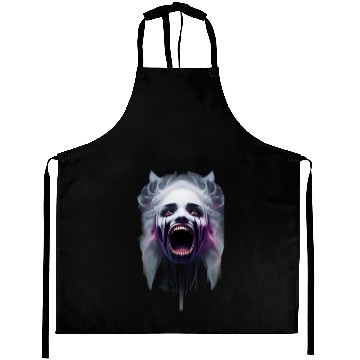 Discover Haunted Puppet Horror Art Aprons