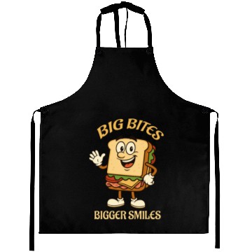 Discover big bites bigger smiles - sandwich Aprons