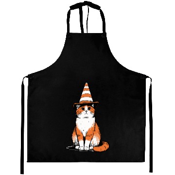 Discover Traffic Cone Cat Aprons