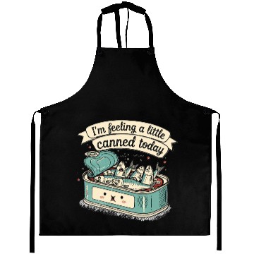 Discover Whimsical Canned Fish Humor Design Aprons