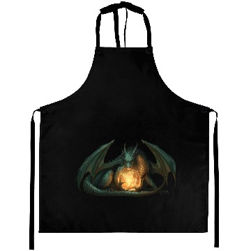 Discover Mystic Dragon with Inner Fire Message Aprons