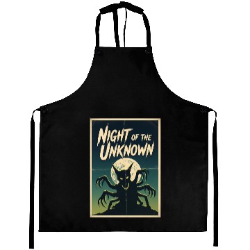 Discover Night of the Unknown Creature Aprons