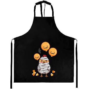 Discover Festive Chick in Mummy Costume Aprons
