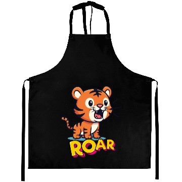 Discover Cute Tigon Roar Kids Aprons