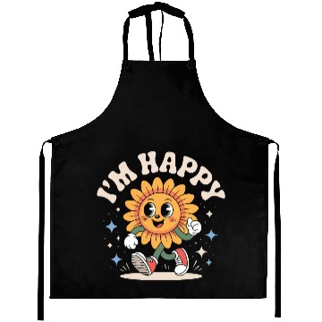 Discover Retro Happy Sunflower Aprons