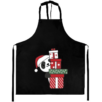 Discover Panda Christmas Gift Winter Animals Pandas Aprons